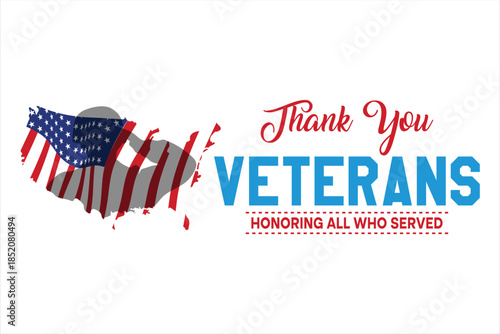 Vector illustration of a national USA flag Independence Day holiday design