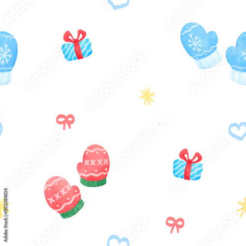 Christmas Seamless Pattern, Background
