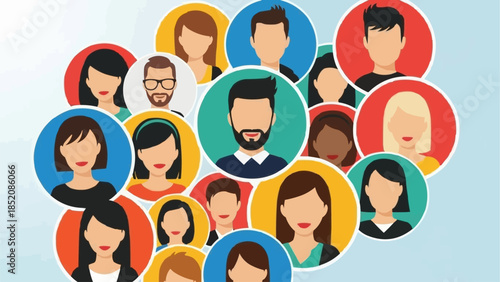 Diverse Group of People Representing Community and Connection.