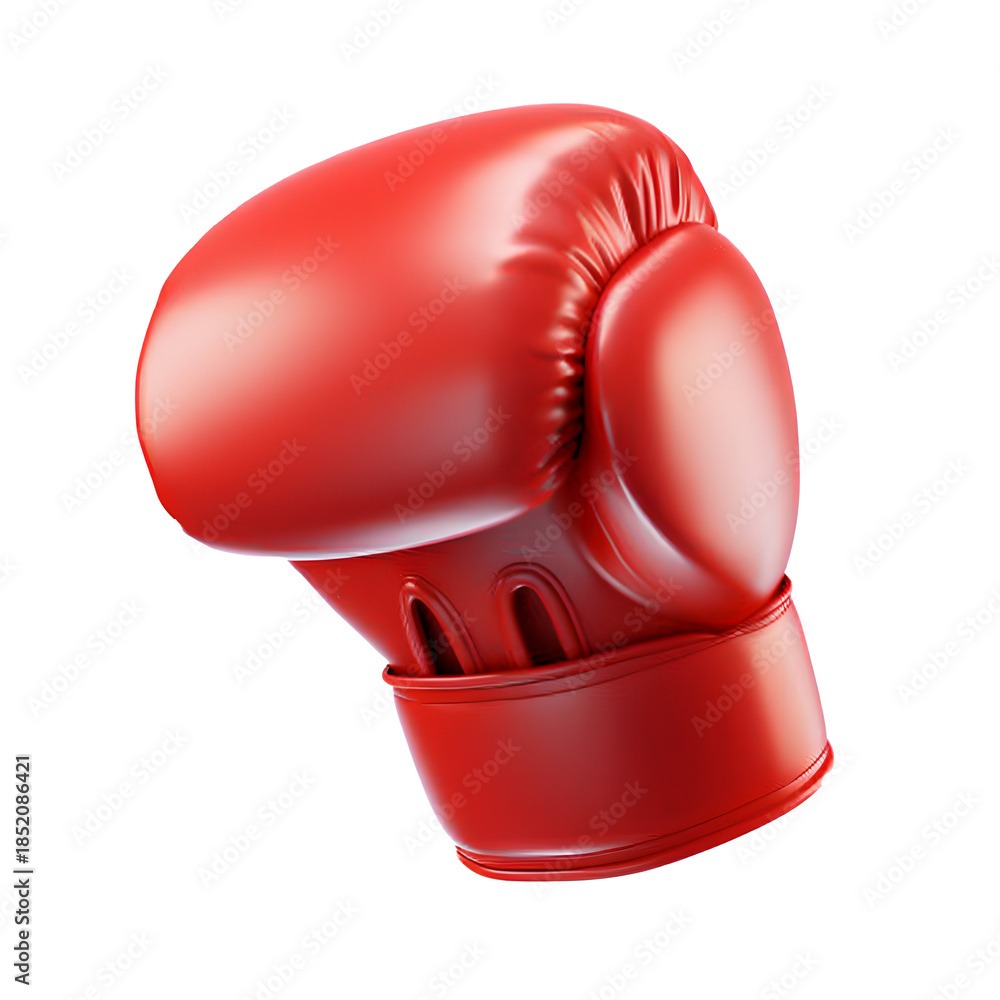 Fototapeta premium Red Boxing Gloves Icon Isolated on Transparent Background