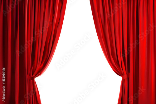 Wallpaper Mural Red Theater Curtains Drapes Isolated on Transparent Background Torontodigital.ca