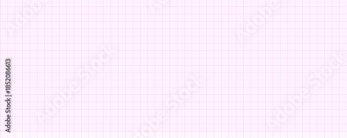 Seamless square grid with pink graph paper texture, lines layout for drawing, notebook, plotting and architecture draft