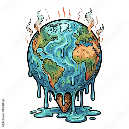 Overheated Planet Earth