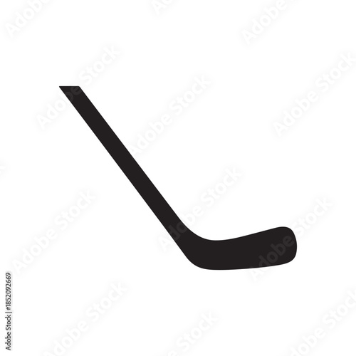 Hockey stick silhouette icon vector flat design