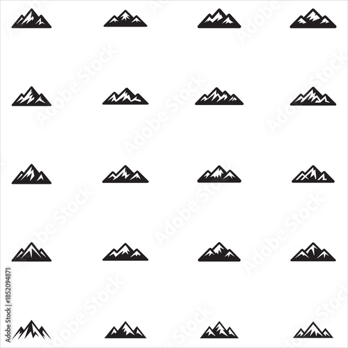 mountain silhouette Clip Art 