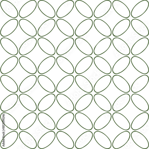 floral tile pattern with heart shaped leaves and teardrops