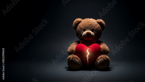 Broken hearted bear