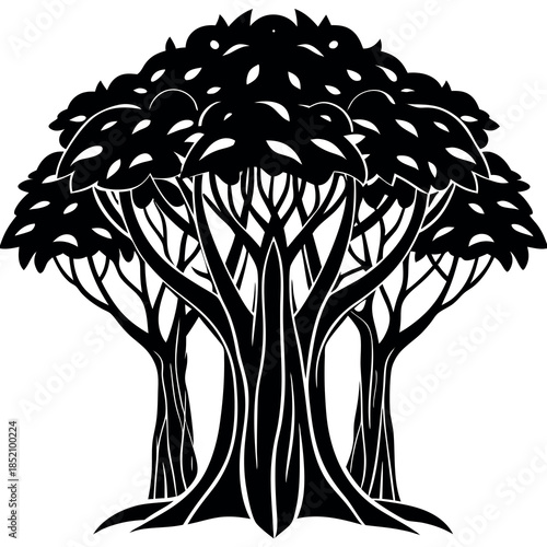 Lonely tree on a hill 