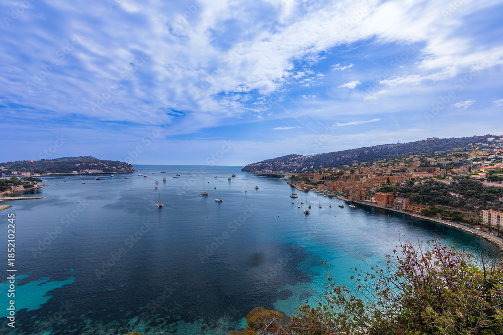 Fototapeta premium Villefranche-sur-Mer, Alpes-Maritimes, French Riviera, France