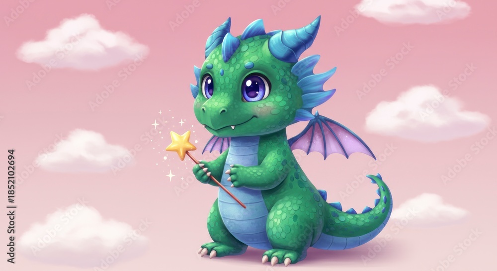 Obraz premium Cartoon dragon 