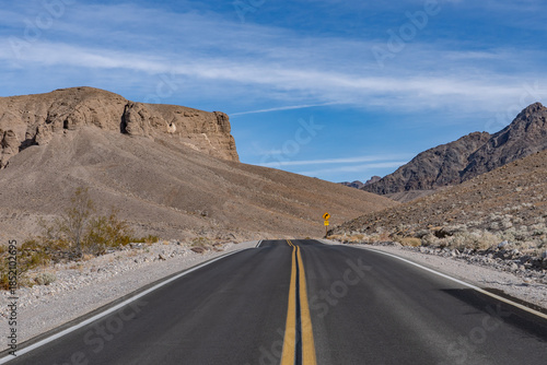 Badwater Assemblage,（QTf）Funeral Formation. Death Valley National Park, Inyo County. California State Route 190. On the left is Funeral Mountains (Amargosa Range System).