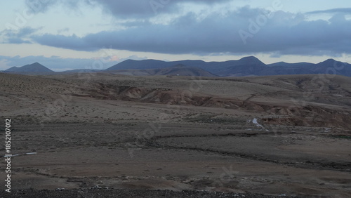 rainy day in a desert and arid place