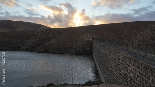 rainy day in a desert and arid place