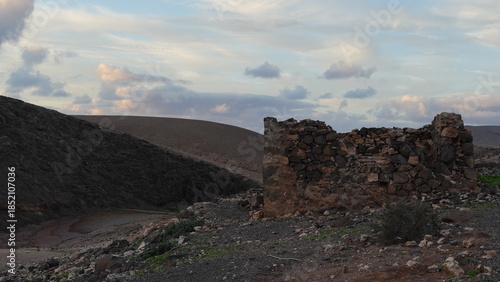 rainy day in a desert and arid place