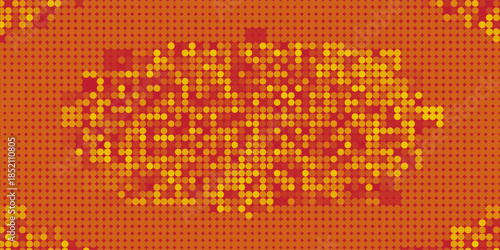 Dark Orange vector cover with spots. Blurred bubbles on abstract background with colorful gradient. Template for your brand book.