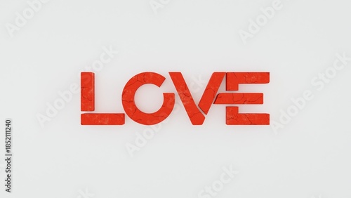 3D love concept featuring romantic heart symbols and elegant love typography, perfect for Valentine’s Day designs, couple themes, wedding graphics, romantic branding, social media visuals, and modern 