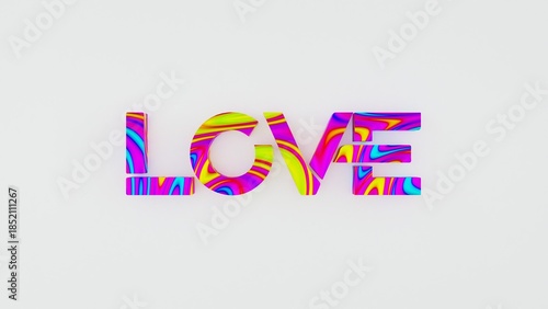 3D love concept featuring romantic heart symbols and elegant love typography, perfect for Valentine’s Day designs, couple themes, wedding graphics, romantic branding, social media visuals, and modern 