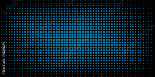 blue Dot Randomus isolated in black background.Dot Randomus on abstract background. Usable for design background - Vector Illustration