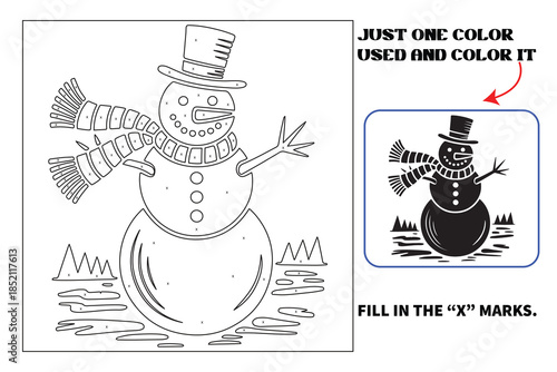 Christmas Monochrome coloring pages for adults and teens with Amazon KDP book interior designs.
