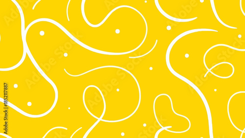 Vibrant Yellow Abstract Art Seamless Pattern Background