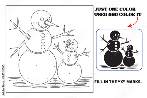 Christmas Monochrome coloring pages for adults and teens with Amazon KDP book interior designs.