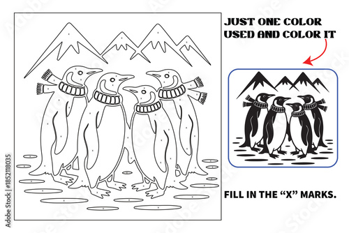 Christmas Monochrome coloring pages for adults and teens with Amazon KDP book interior designs.