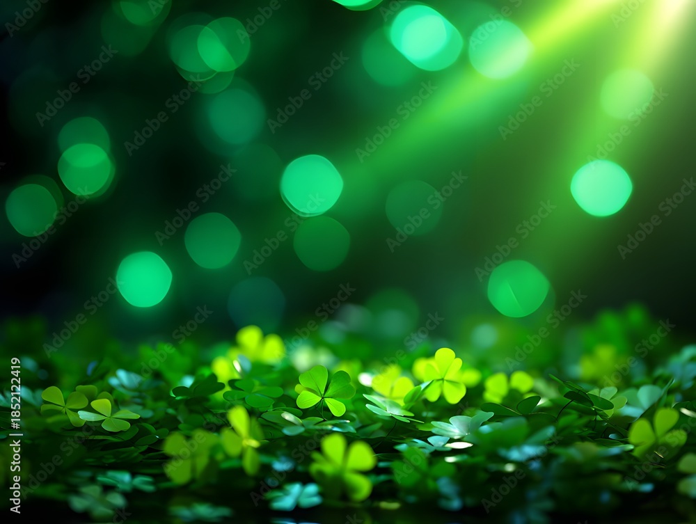 Obraz premium Lush green forest floor