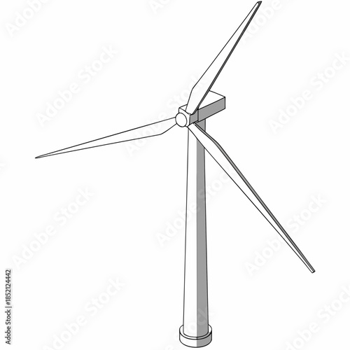 Three blade wind turbine generator wind generator renewable energy