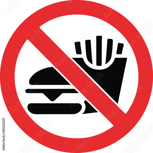 no junk food icon