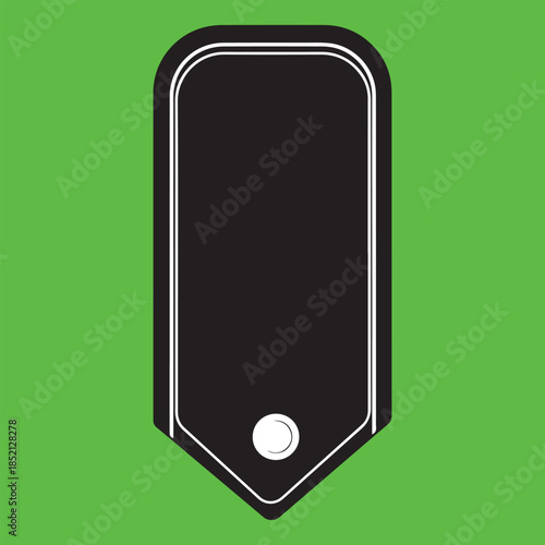 Black Shoulder Board Rank Insignia Placeholder