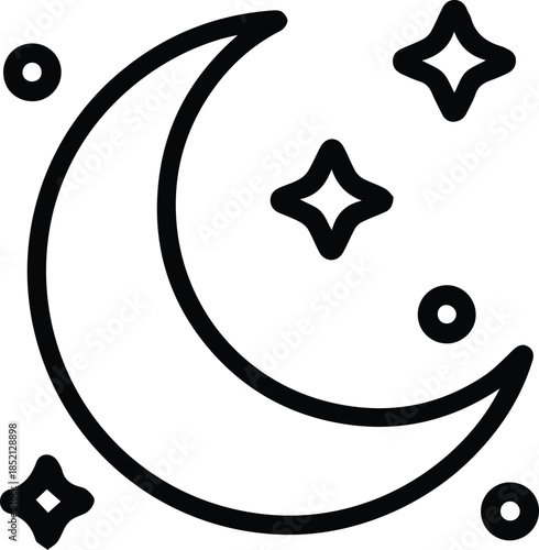 moon and stars icon