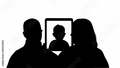 Multi-Generational Family Group Portrait Showing Grandparents, Parents, and Kids Together, Representation of Heritage and Family Values, Vector Illustration