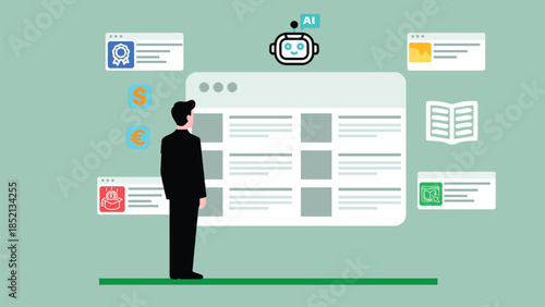 AI-powered digital education platforms provide expert course direction, automated evaluation, and organized learning resources illustration 