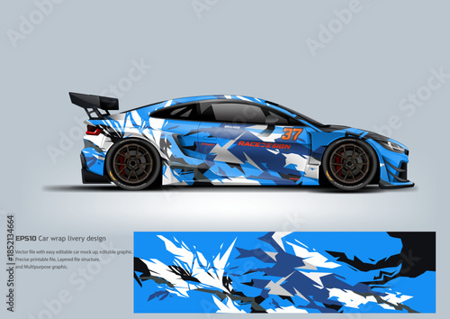 EPS10 vector car wrap livery designs professional aesthetics for sports coupes and commercial vehicles