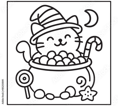 Bold-and-Easy-Spooky-Sweet-Coloring Pages 