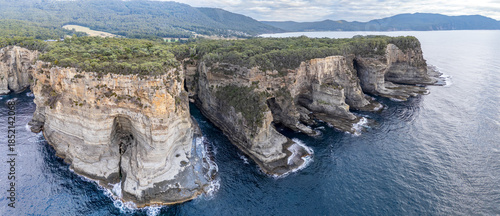 Cliffs near Tasman Arch, Tasmania island