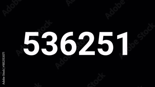 1,500,000 Counter Animation on black back ground