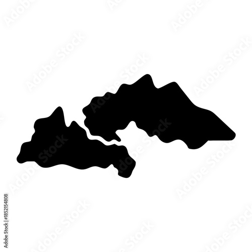 Abstract black shapes