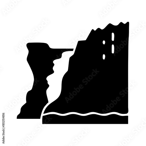 Cliff overlooking ocean