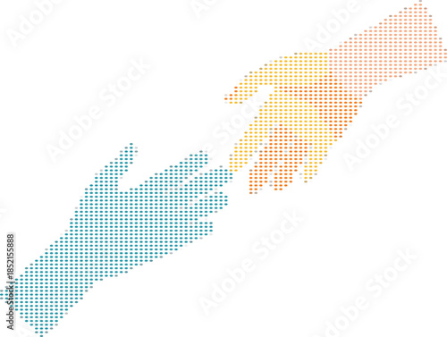 Reaching Hands Connection Graphic Design Vector Illustration