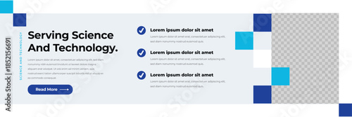 Blurry website screenshot with a science and technology theme