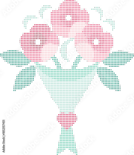 Floral Bouquet Pattern, Delicate Roses, Cross Stitch Design