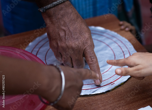 School project activity preparation for primary or elementory school, a clock preparation as a school project.