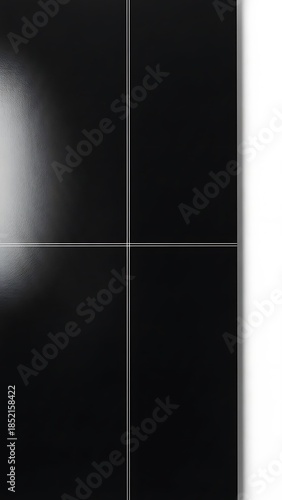 Abstract geometric composition featuring a stark contrast between dark and light shades with grid lines Mobile WallPaper Background Image