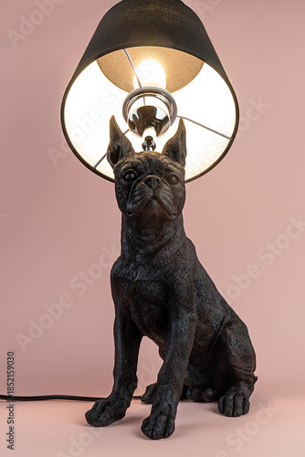 Light lamp growing in the room