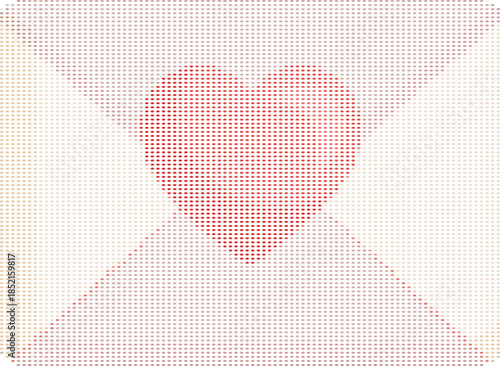 Love Letter With Heart Shape, Romantic Correspondence Concept