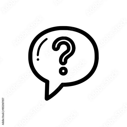 Question Mark in Speech Bubble Icon