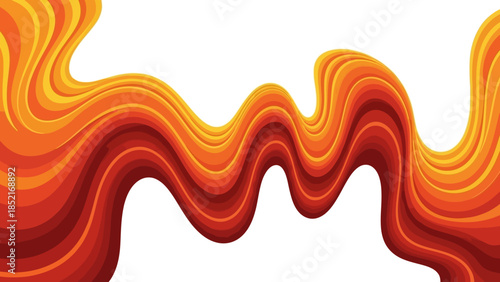 Vibrant Abstract Fire Swirl Vector Illustration for Creative Designs