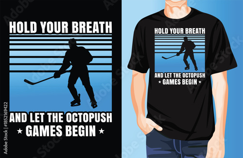 Octopush hockey begins t-shirt design