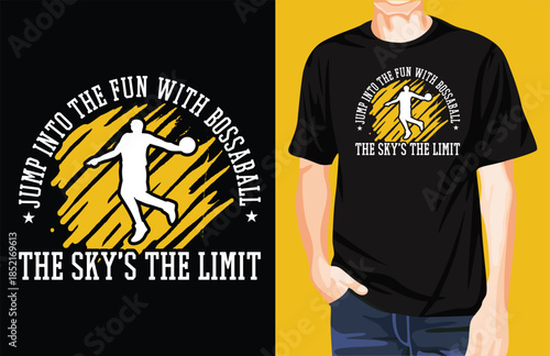 Bossaball retro t-shirt design